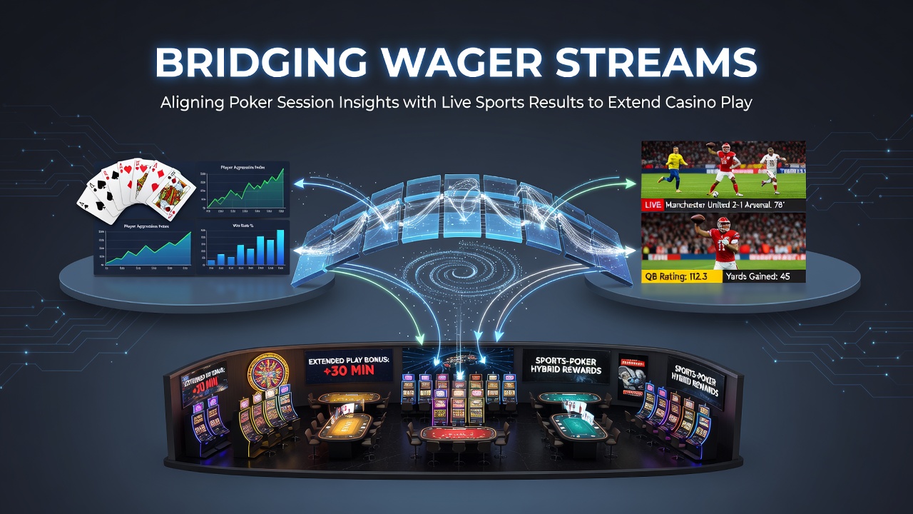 Player reviewing poker statistics overlay on a tablet while watching a live sports event inside a casino lounge