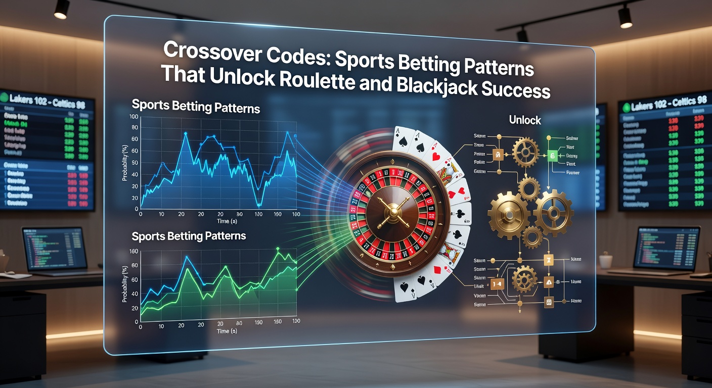 Blackjack hand with sports betting ticket overlay showing streak patterns and unit sizing