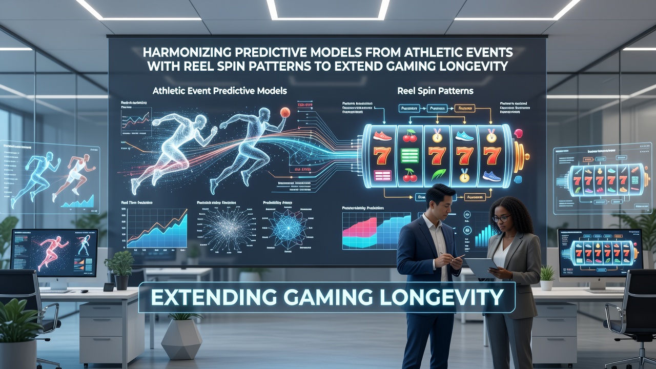 Data visualization merging sports statistics graphs with slot reel frequency heatmaps