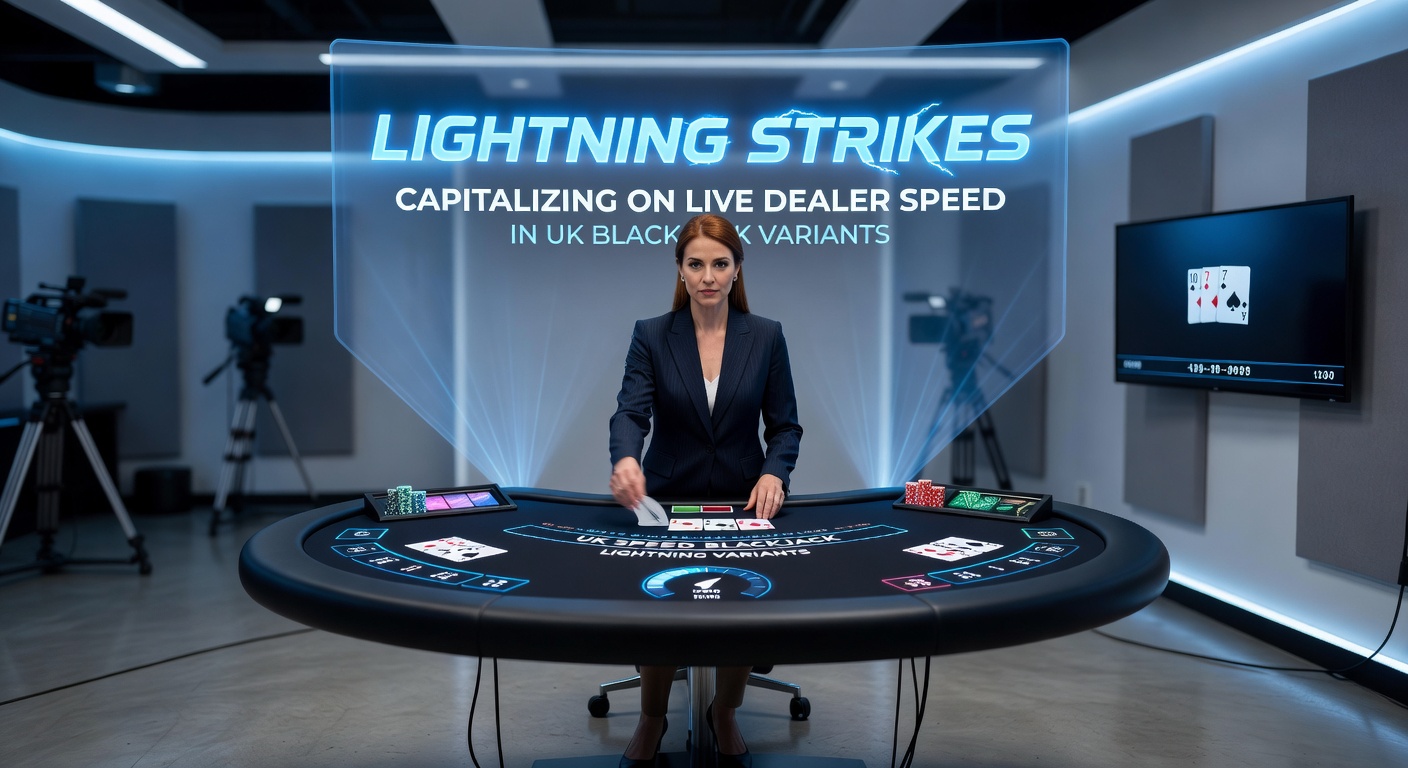 Close-up of lightning multipliers activating on a live blackjack hand, showing dramatic payout boosts