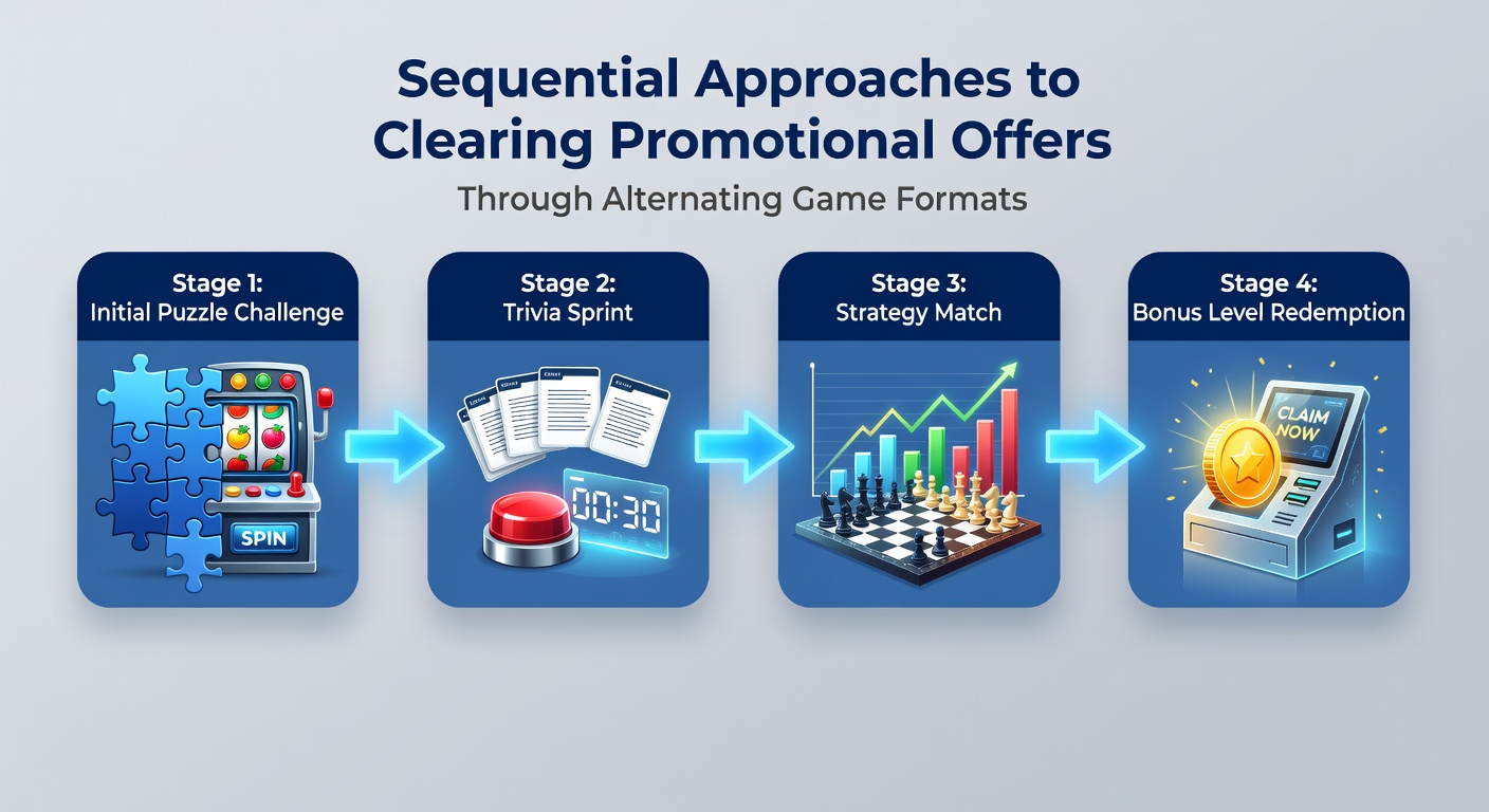 Illustration of bankroll flow during alternating game sequences for promotional clearance